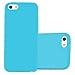Produktbild Cadorabo Hülle für Apple iPhone 5 / iPhone 5S / iPhone SE - Hülle in Jelly HELL BLAU – Handyhülle aus TPU Silikon im Jelly Design - Silikonhülle Schutzhülle Ultra Slim Soft Back Cover Case Bumper