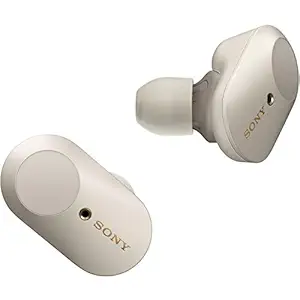 Sony WF-1000XM3 Industry Leading Active Noise Cancellation True Wireless (TWS) Bluetooth 5.0 Earbuds with 32hr Battery Life, Alexa Voice Control & mic for Phone Calls Suitable for Workout,WFH (Silver)