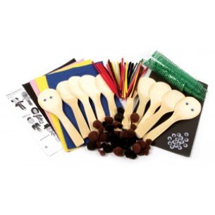 Preisvergleich Produktbild Creation Station Holzlöffel-Set, Menschen, 10er-Pack