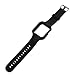 Price comparison product image Hergon Protective Case Wrist Strap Cover Soft Silicone Shockproof Watch Band for Apple Watch Series 4 40mm 44mm