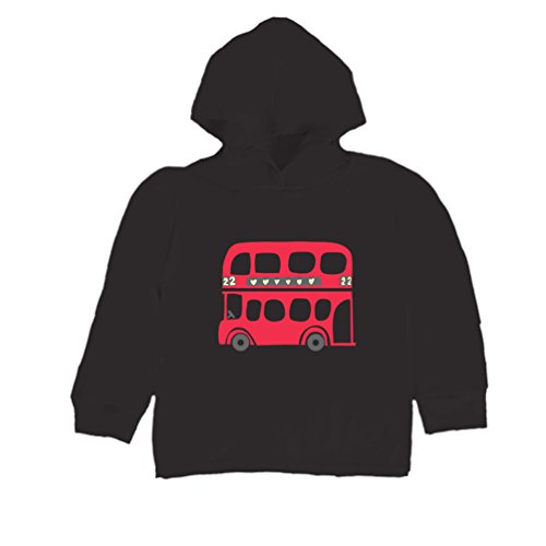Inda-Bayi Baby-Toddler-Kids Heavy Cotton Hoodie T-shirt - london bus