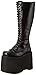 Produktbild Demonia MEGA-602, Damen Langschaft Stiefel, Schwarz (Schwarz (Blk Pu)), 39 EU (4 Damen UK)