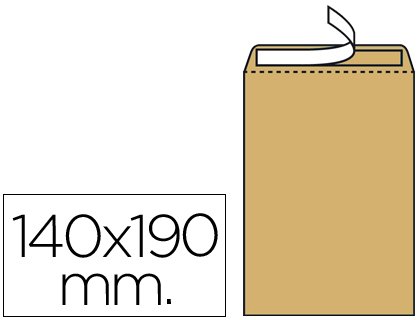 SOBRE LIDERPAPEL BOLSA N 4 KRAFT SALARIOS 140X190 MM TIRA DE SILICONA CAJA DE 500 UNIDADES SOBRE LIDERPAPEL BOLSA N 4 KRAFT SALARIOS 140X190 MM TIRA DE SILICONA CAJA DE 500 UNIDADES