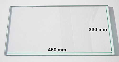 Khlschrank Einlegeboden / Glasplatte / Gemsefach  Klarglas 4 mm dick - 460 mm x 330 mm  Direkt vom Glasereifachbetrieb!!!