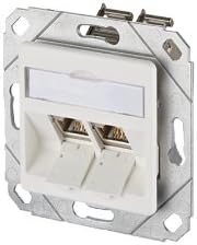 BTR 10x E-DAT Module UPK Sockets Cat. 6 8 x 88 R-WS 2 x E-DAT Module RJ-45 Pure White