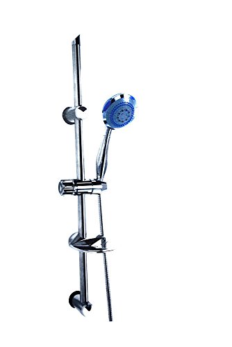 Brausestangenset (irlkl) mit Handbrause 5 Funktionen Seifenhalter Schlauch