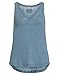 Produktbild DAILY`S NOTHING`S BETTER BY S. W. B. Geraldine: Damen Top mit V-Ausschnitt, Size:L, Color:Blauton