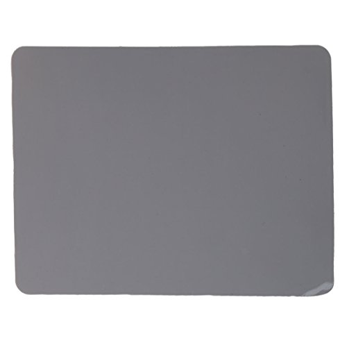 SODIAL R  8 5 pulgada x 6 9 pulgada Estera Almohadilla de raton de escritorio gris cuadrado liso de silicona suave