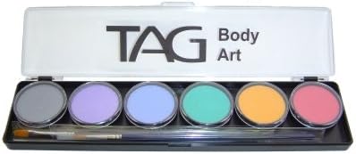 TAG Face Paint Palette Set ~ 6 x 10g Pastel Colours