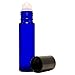 Tinksky Aromatherapy Glass Roll On Bottles, 10ml Cobalt Blue Glass - Set of 6(Blue)