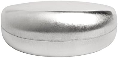 Quality Large Shiny Silver Hard Sunglasses/Glasses/Eyewear Case