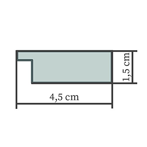 WandStyle WS-H380-022 Wand Spiegel Eiche weiß gekalkt Modern Natur Elegant Massivholz (60 x 80 cm ) - 4