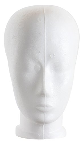 'Styrofoam Foam Mannequin Manikin Head Woman Model Petra "