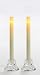 Produktbild 2x Candle Impressions Flammenlose LED Echtwachskerze Stabkerze / Spitzkerze / Tafelkerze, Creme/Champagner; Höhe 22.86cm, Durchmesser 2.2cm; Betriebszeit ca. 500 Stunden pro Kerze; inkl. integrierte Zeitschaltuhr (5 Stunden), Batteriebetriebene Kerze, Elektrische Kerze, Tischkerze, Leuchter, Kronleuchter, Tischleuchter