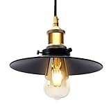 lampe chevet vintage retro ☀STANDARD E27 FASSUNG☀ Die Hängelampe Vintage bietet eine E27 Fassung und passt zu normaler E27 Leuchtmittel (Max.60W). Ob das Licht dimmbar, hängt von der Glühbirne ab. Sie können Energiesparlampe oder Glühlampe einzeln wählen. (Leuchtmittel nicht enthalten)