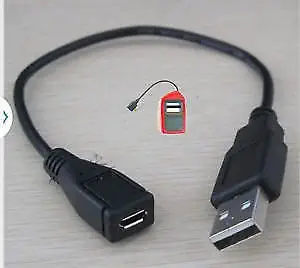 HILITE ESSENTIALS LapBattery Micro Female To Male USB Cables for OTG MORPHO 1300 E2, E3