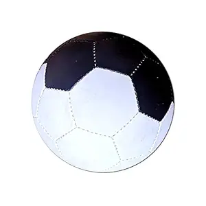 Gmefvr Unisex-Adult and Kids PU Handstitched International Football (Half Black, Half White, Size - 3)