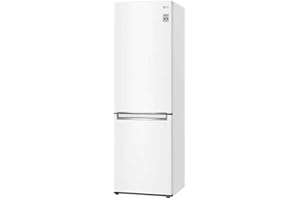 LG GBP61SWPGN - Frigorífico LG con Congelador y Cajón FreshConverter, Combi No Frost, de 186 cm y 374 L, Función DoorCooling, Compresor Smart Inverter y App, Color Blanco