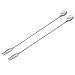 Produktbild Kosma Set de 2 cuillères à mélanger en acier inoxydable avec fourchette | Cocktail Mixing Spoon | Poignée torsadée barre cuillère (50 cm)