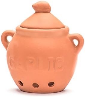 Fox Run 3936 Garlic Keeper, Ceramic, Red