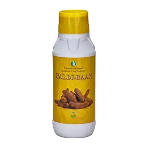 Katra Fertilizers Haldi Baan (100 Ml) Curcumin 1% Botanical Turmeric Extract,Bio Pesticide,Agriculture Product, Pesticide for Garden Used in Farms Insecticide pest Killer for Farms and Garden