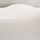 Puckdaddy Wickelaufsatz „Stern H“ für alle IKEA Hemnes Kommoden in weiß - 5