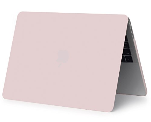 MacBook Pro 13 Hülle 2016 Touch Bar, iNeseon Ultra Slim Plastik Hartschale Tasche Cover snap on Schutzhülle Schale mit US Rose Quartz und EU Transparent Silikon Tastatur-Abdeckung Schutzhülle für Neueste Apple MacBook Pro 13 Zoll mit Touch Bar A1706, Rose Quartz - 6