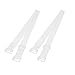 Miki&Co Woman Plastic Adjustable Stretchy Clear Invisible Bra Shoulder Straps Pair