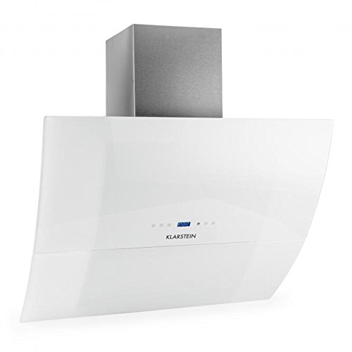 Klarstein RGL90WH Monté au mur Blanc 1000m³/h - hottes (1000 m³/h, Conduit,...