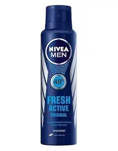 Nivea Fresh Active Original 48 Hours Deodorant For Men, 150ml (Pack Of 2)