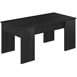 Movian Aggol Modern - Mesa de centro elevable, 50 x 100 x 44 cm (gris)