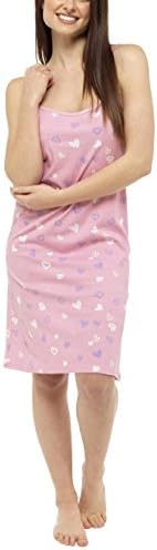 Follow That Dream Ladies Cotton Printed Strappy Chemise Nightie