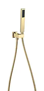 Backline Hand Shower Facuet with 1.5 Shower Tube & Wall Hook (Gold)