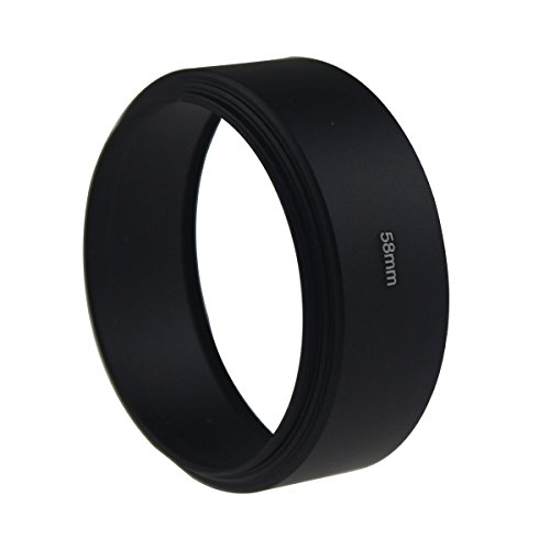 Leadasy 58mm Pare-soleil d objectif M  tal pour Standard   Nikon Canon Sony Lens