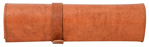 Gusti Leder nature “Jace“ Werkzeugtasche Werkzeugrolltasche Werkzeugmappe Werkzeuge Rolltasche Malutensilien Hülle Ledertasche Näh und Strickzubehör Tasche Ziegenleder Vintage Braun A121b - 8