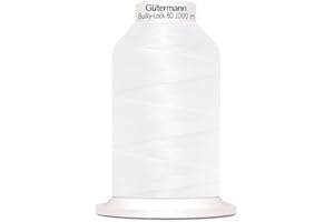 Nähmit - Gütermann Bulky Lock 80 Pelote de fil de surjet 1000 m (02-800)