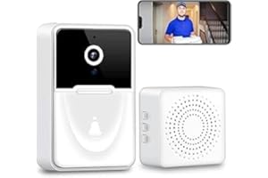 GÉNÉRIQUE Campanello senza fili, campanello video WiFi con campanello integrato, sorveglianza notturna a infrarossi 1080p HD, microfono citofono, chiamata bidirezionale Campanello senza fili