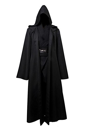 jeylu Star Wars Anakin Skywalker Cosplay disfraz negro versión UE de tamaño
