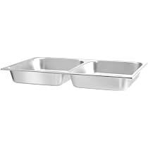 Bac GN 1/1 Hendi à 2 Compartiments - Inox 7,5L - Pour Chafing Dish Ou Rangement