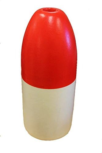 Deep WaterRed and White Crab Trap Float, 6" x 14"