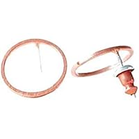 Selia rund open circle Ohrring round Ohrstecker kreis rosegold brushed Optik handgemacht Modeschmuck Schmuck, minimalist