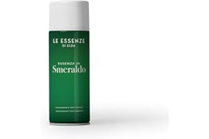 LE ESSENZE DI ELDA Essenze di Elda | Textil Deo | Süß & Weißer Moschus | 400ml mit Sprühkopf - Textil & Kleidungs Düfte - Italienische Düfte - Für alle Textilien geeignet | Deodorante per Tessuti - Smeraldo