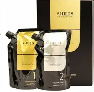 SHILLS PROFESSIONAL Professional Hair Straightening Cream + Neutraliser For Resistant Hair (1000 Ml) 1000 Ml