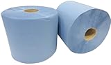 2 x paño de limpieza ruedas, 2 capas, color azul