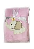 Cute and Snuggly Pink Elephant Blanket Perfect for Keeping Your Baby Cosy