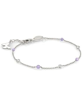 Nomination Damen-Armband Bella 925 Silber Zirkonia transparent Jade 17 cm - 142640/010