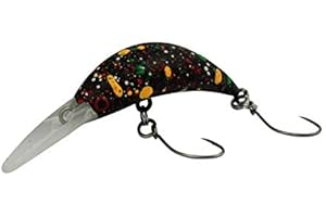 Fishing Tackle Max Unisex – Erwachsene 10C5200342C10 FTM Mega Masu MR Wobbler 3,5cm 35mm 2,5g UV Camou Braun 5200342 Ultra Light Fischen Forellenangeln Barschangeln, Bunt, Normal