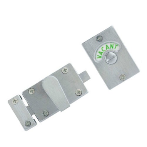 SATIN NICKEL - SN Indicator Bolt with Vacant / Engaged Bathroom Toilet Door Lock