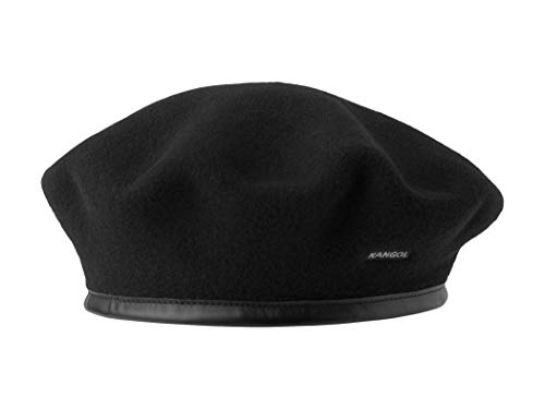 Kangol Monty Beret berretto basco in lana - Nero Nero nero