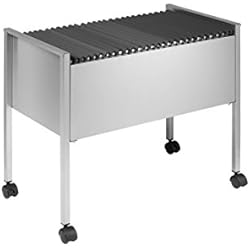 Durable File Trolley - Soporte para archivadores, plateado
